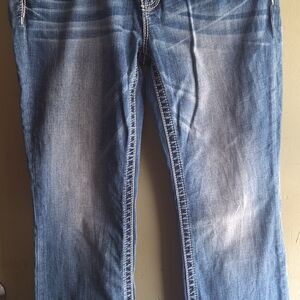 Miss Me Women's Boot Cut Faded Blue Jeans